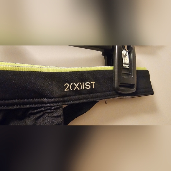 2(X)IST NWT Sliq Micro Y-Back Thong - Black with Yellow Trim - Small Size 28-30 - Picture 2 of 9
